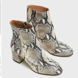 Able Snakeskin Bootie